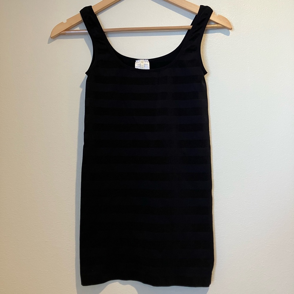 Women's Black Striped Tank Top